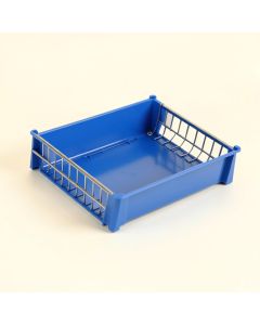 Vale Brook Empty Under-Desk Cable Tray - Blue (synthetic illustration; no displayed measurements)
