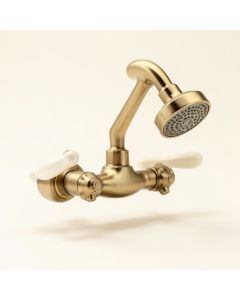 Vintage Thermostatic Pressure Balanced Tub And Shower Faucet With Solid Brass Shower (synthetic illustration; no displayed measurements)