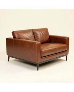 Obryant 88.5 '' Faux Leather Square Arm Sofa (synthetic illustration; no displayed measurements)