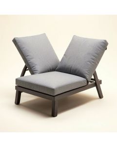 Begaye Outdoor Reclining Chaise Lounge With Cushion (synthetic illustration; no displayed measurements)