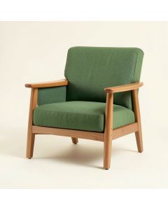 Laurel Crossing Upholstered Armchair - Green (synthetic illustration; no displayed measurements)