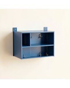 Elm Bridge Wall-Mounted Entryway Organizer Shelf - Blue (synthetic illustration; no displayed measurements)