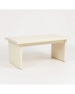 Laurel Crossing Desktop Monitor Riser - Ivory (synthetic illustration; no displayed measurements)