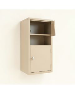 Shore Branch Wall-Mounted Entry Cabinet - Beige (synthetic illustration; no displayed measurements)