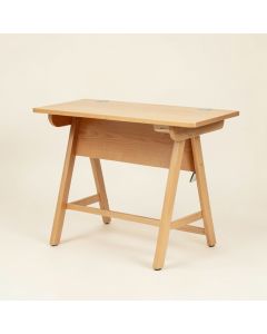 Office Wood Look Ladder Desk (synthetic illustration; no displayed measurements)