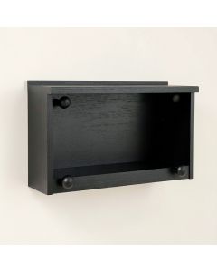Clay Bridge Wall-Mounted Entryway Organizer Shelf - Black (synthetic illustration; no displayed measurements)