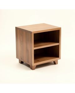 Sudbury Solid Wood End Table With Storage (synthetic illustration; no displayed measurements)