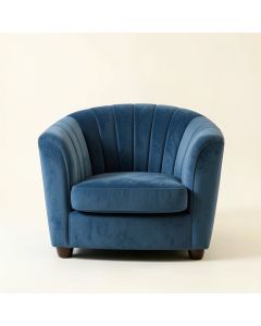Hazel Canyon Upholstered Armchair - Blue (synthetic illustration; no displayed measurements)