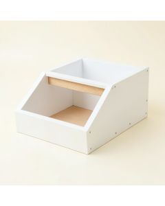Slate Arc Low Toy Storage Unit - White (synthetic illustration; no displayed measurements)