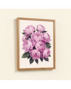 Floral And Botanical Bring Home Some Peonies - Graphic Art Print (synthetic illustration; no displayed measurements)