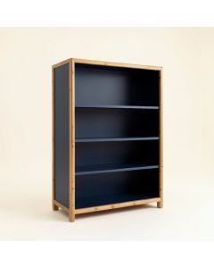 Laurel Bridge Freestanding Bookcase - Navy (synthetic illustration; no displayed measurements)