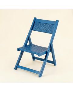 Alder Bridge Folding Outdoor Chair - Blue (synthetic illustration; no displayed measurements)