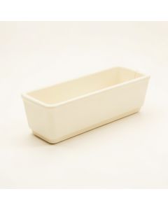 Meadow Crest Empty Railing Planter With Integral Brackets - Ivory (synthetic illustration; no displayed measurements)