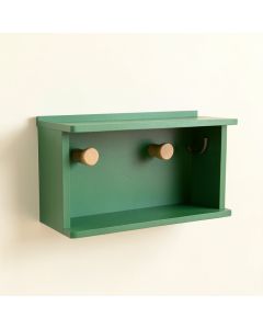 Cliff Dell Wall-Mounted Entryway Organizer Shelf - Green (synthetic illustration; no displayed measurements)