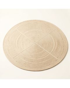Cedar Bend Round Area Rug - Beige (synthetic illustration; no displayed measurements)