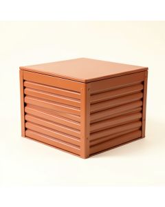 Fern Arc Closed Outdoor Storage Box (synthetic illustration; no displayed measurements)