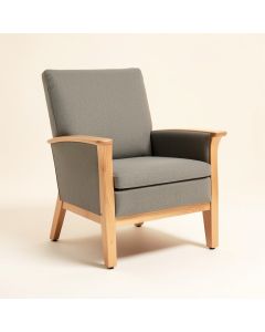 Adelline 28.7 '' Wide Polyester Wingback Chair (synthetic illustration; no displayed measurements)