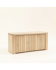Moss Bridge Narrow Outdoor Storage Bench - Beige (synthetic illustration; no displayed measurements)