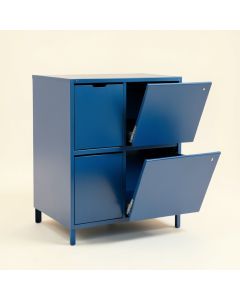 Elm Dell Freestanding Pull-Out Hamper Cabinet - Blue (synthetic illustration; no displayed measurements)