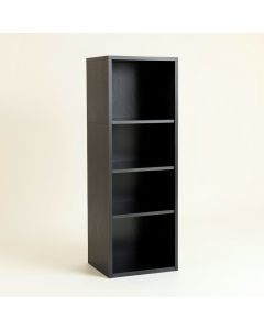 Hill Bridge Narrow Cubby Tower - Black (synthetic illustration; no displayed measurements)