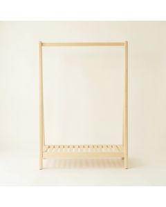 Ash Crest Empty Garment Rack - Ivory (synthetic illustration; no displayed measurements)
