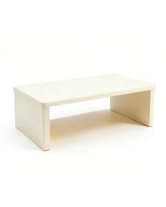 Alder Crest Desktop Monitor Riser - Ivory (synthetic illustration; no displayed measurements)