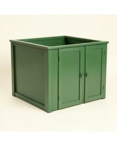 Sage Falls Empty Furniture-Style Litter Enclosure - Green (synthetic illustration; no displayed measurements)