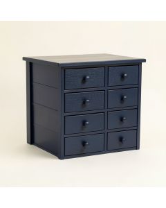 Oak Crossing Small-Parts Storage Drawer Cabinet - Navy (synthetic illustration; no displayed measurements)