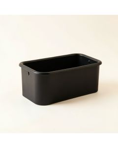 Stone Crest Empty Railing Planter With Integral Brackets - Black (synthetic illustration; no displayed measurements)