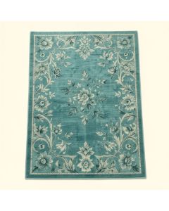 Kamberk Floral Teal Area Rug (synthetic illustration; no displayed measurements)