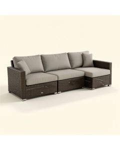 Delorenzo 4 Piece Sofa Seating Group With Cushions (synthetic illustration; no displayed measurements)