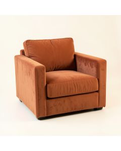 Spruce Canyon Upholstered Armchair - Terracotta (synthetic illustration; no displayed measurements)