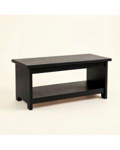 Cedar Falls Indoor Bench - Black (synthetic illustration; no displayed measurements)