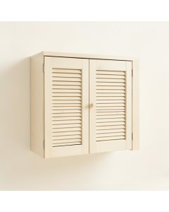 Cedar Bend Wall-Mounted Laundry Cabinet - Ivory (synthetic illustration; no displayed measurements)