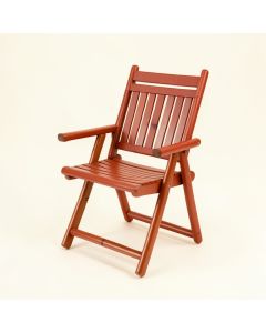 Pine Dale Folding Outdoor Chair - Terracotta (synthetic illustration; no displayed measurements)