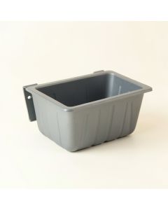 Birch Brook Empty Railing Planter With Integral Brackets - Gray (synthetic illustration; no displayed measurements)