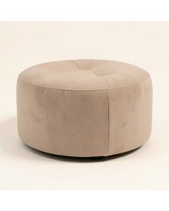Henninger 25 '' Tufted Round Storage Ottoman (synthetic illustration; no displayed measurements)