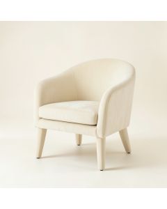 Hill Bridge Upholstered Armchair - Ivory (synthetic illustration; no displayed measurements)