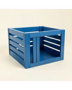 Maple Canyon Empty Furniture-Style Pet Crate - Blue (synthetic illustration; no displayed measurements)