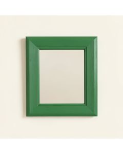 Reed Arc Framed Wall Mirror - Green (synthetic illustration; no displayed measurements)