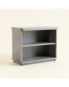 Alder Bend Low Bookcase - Gray (synthetic illustration; no displayed measurements)