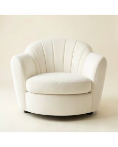 River Crossing Upholstered Armchair - White (synthetic illustration; no displayed measurements)