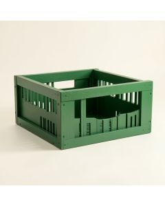 Meadow Dale Empty Furniture-Style Pet Crate - Green (synthetic illustration; no displayed measurements)