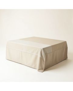 Lake Bluff Flat Bed Sheet - Beige (synthetic illustration; no displayed measurements)