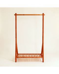 Oak Bridge Empty Garment Rack - Terracotta (synthetic illustration; no displayed measurements)