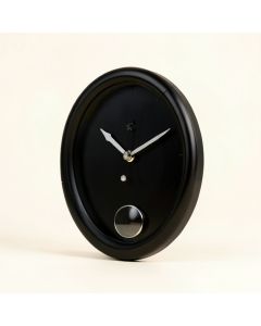 Galaxy Glow In The Dark Poly Resin Clock With Thermometer 14 '' Wall Clock (synthetic illustration; no displayed measurements)