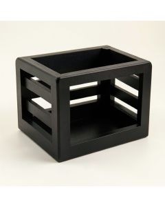 Meadow Edge Empty Furniture-Style Pet Crate - Black (synthetic illustration; no displayed measurements)