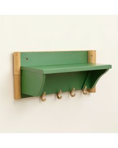 Aspen Bluff Wall-Mounted Entryway Organizer Shelf - Green (synthetic illustration; no displayed measurements)