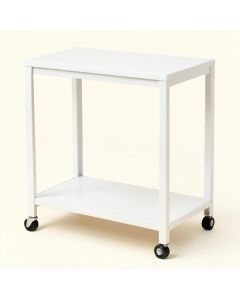 Linden Crest Empty Rolling Workshop Cart - White (synthetic illustration; no displayed measurements)