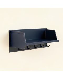 Ash Crest Wall-Mounted Entryway Organizer Shelf - Navy (synthetic illustration; no displayed measurements)
